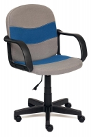 Кресло BAGGI ткань, серый/синий, С27/С24