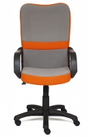Кресло компьютерное TetChair СН 757 (Серая + оранжевая ткань)