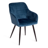 Кресло BEATA (mod. 8266) металл/ткань, 56х60х82 см, синий (G062-48)/черный (14157)
